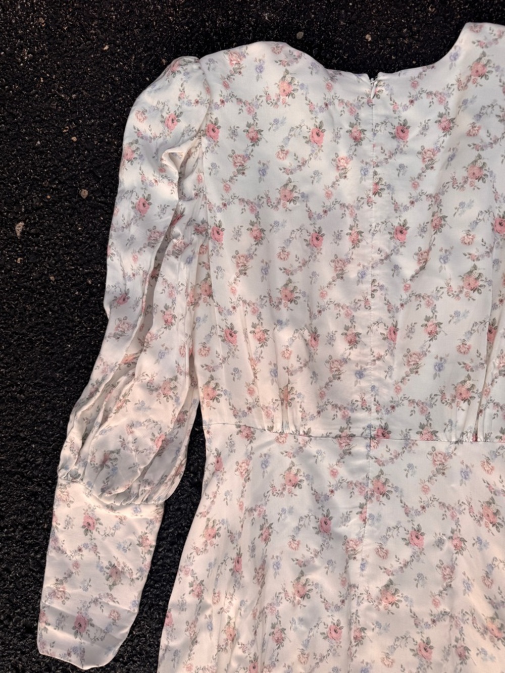 Antonio Melanie // NWT bornonfifth collab white floral print maxi dress 10 wk1 - Picture 9 of 10